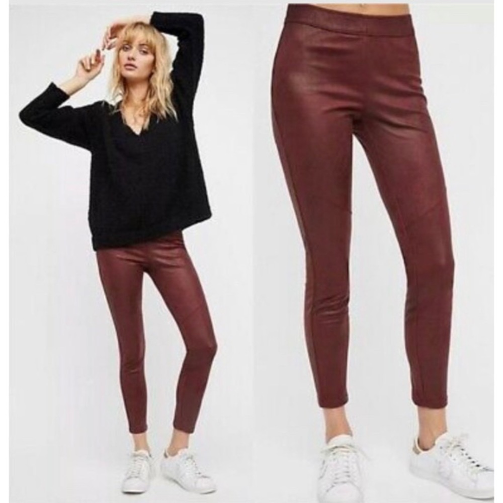 Midnight Vegan Faux Suede Leggings